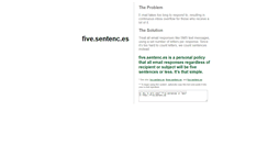 Desktop Screenshot of five.sentenc.es